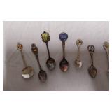 Collectible Souvenir Spoon Display Racks with Spoons