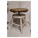 Old Wooden Stools and Bench Lot