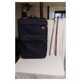 North Crest Soft-Sided Rolling Luggage with 2 Canes
