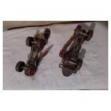 Vintage Metal Roller Skates with Adjustable Straps
