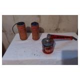 Lot of 2 Eveready Columbia Gray Label Long Life Telephone Cell & Hudson Nebu-Lizor Insect Sprayer