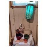 Assorted Planters and Decorative Items