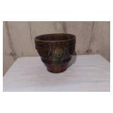 Ceramic Planter with Lion Motif