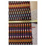 Handwoven Wool Textile Rugs One is about 66" long the other 67"