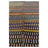 Handwoven Wool Textile Rugs One is about 66" long the other 67"