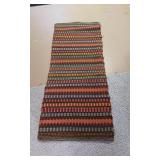 Handwoven Wool Textile Rugs One is about 66" long the other 67"