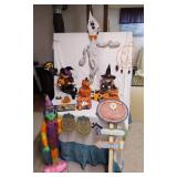 Halloween Decoration Set including Witches, Ghosts, and Pumpkins