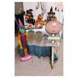 Halloween Decoration Set including Witches, Ghosts, and Pumpkins