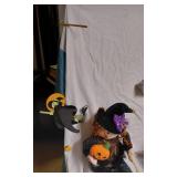 Halloween Decoration Set including Witches, Ghosts, and Pumpkins