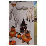 Halloween Decoration Set including Witches, Ghosts, and Pumpkins