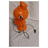 Vintage Halloween Pumpkin Blow Mold Light-Up Decoration Approximately 14 Inches