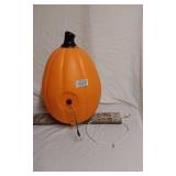 Large Light-Up Plastic Halloween Pumpkin Decoration