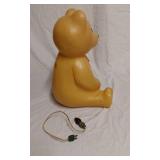 Vintage Bear Blow Mold Light with Cord and Bulb About 17" Tall