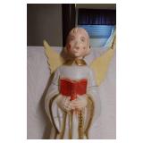 Vintage Angel Blow Mold Light-Up Decoration with Extra Head about 30" Tall