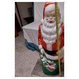 Vintage Santa Claus Blow Mold Light-Up Decoration about 45" Tall
