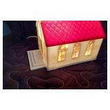 Vintage Noma Lites Illuminated Plastic Church and Icicles Box Set