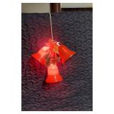 Christmas Bell Light Decoration with Floral Accent