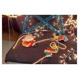 Christmas Light Decorations including Star, Bell, Santa and Reindeer