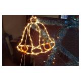 Christmas Light Decorations including Star, Bell, Santa and Reindeer