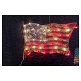 Patriotic Quilted Set with Lights and Decor