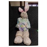 Easter Bunny Figure with Pastel Outfit