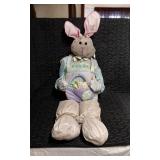 Easter Bunny Figure with Pastel Outfit