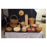 Lot of Assorted Baskets and Woven Items