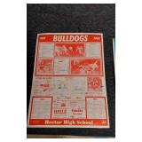 Hector Bulldogs Memorabilia Set including Sweater, Pennant, and Megaphone