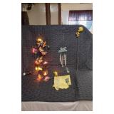 String Lights, Wind Chime, and Tweety Bird Decor