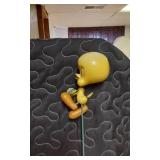 String Lights, Wind Chime, and Tweety Bird Decor