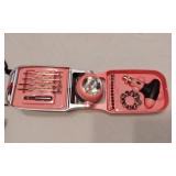 Avon Binder Organizer and Holiday Collectibles, Tool Kit, and Containers