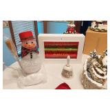 Holiday Decorations and Collectibles including Snow Globes, Candles, and Figurines