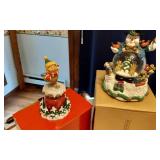 Holiday Decorations and Collectibles including Snow Globes, Candles, and Figurines