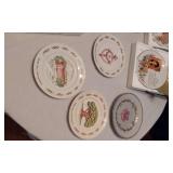 Decorative Collector Plates including Avon Anniversary Plates, Happy Birthday Plate, and Christmas Themed Plates
