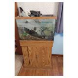 Fish Tank with Accessories with Cabinet it