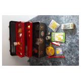 Fishing Gear and Minnow bucket including Tackle Box, Mister Twister Lures