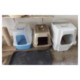 Pet Supplies including Bird Cage, Cat Scratching Post, and Litter Boxes