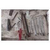 Hand Tools with Wrenches, Pliers, and Square
