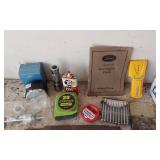 Ford Model A Instruction Book and Various Tools and Supplies Including Stanley 25
