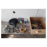 Bike Seat, Caster Wheels and other Hardware Items