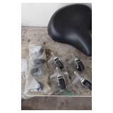 Bike Seat, Caster Wheels and other Hardware Items