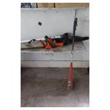 Remington Limb N Trim RM1425 Electric Chainsaw, Toro Electric Trimmer, and Black & Decker Hedge Trimmer