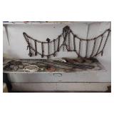 Tire Chains, Tire Irons, crow Bar and Electrical Cords with Accessories