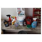 Garage Supplies and Tools Lot including SafeStep Ice Melt, Meguiar