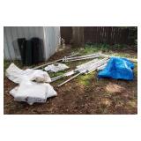Portable Shed Frame and Accessories - Tarps have seen better days