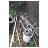 Scrap Metal Lot Including Various Pipes and Metal Parts and Maybe a bagger?
