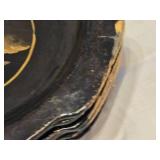 Set of 6 Vintage Asian Style Decorative Trays