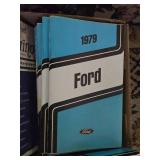 Lot of Ford Manuals and Guides featuring a 1978 Ford Truck, Key to Metal Bumping, 1979 Ford Econoline