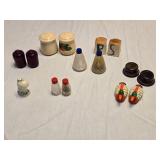 Salt and Pepper Shakers including Vintage and Novelty Designs