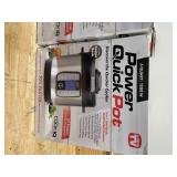 Lot of 2 - PowerXL - Quick Pot 6qt Digital Pressure Cooker - Black/Stainless Steel